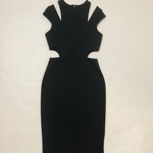 ASOS black cut out dress
